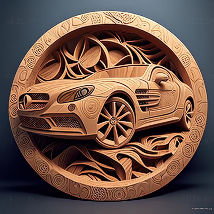 3D модель Mercedes Benz SLK (STL)